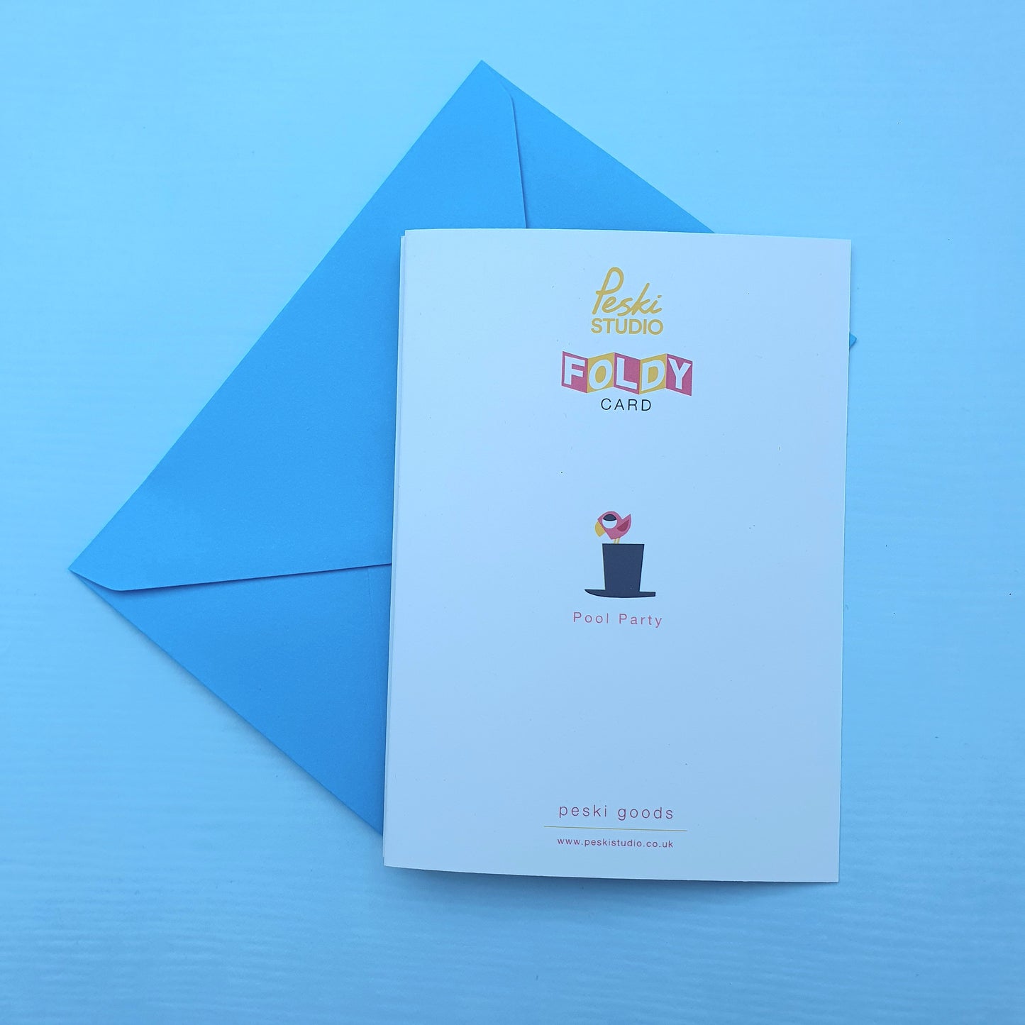 Pool Party - A Foldy Greetings Card - by Peski Studio