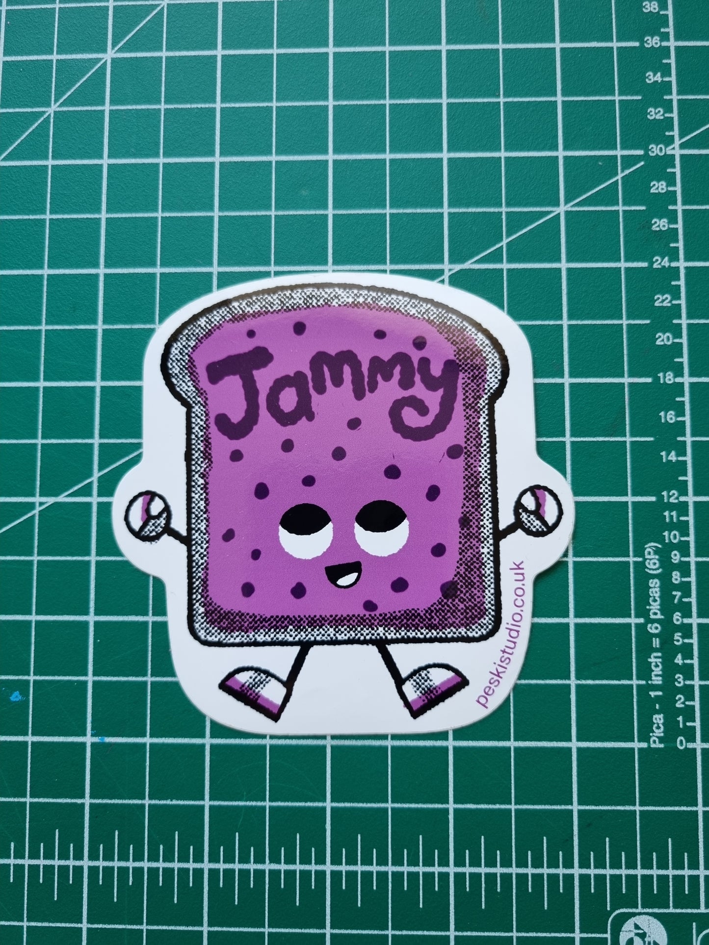 Jammy - skate sticker vinyl sticker - by Peski Studio