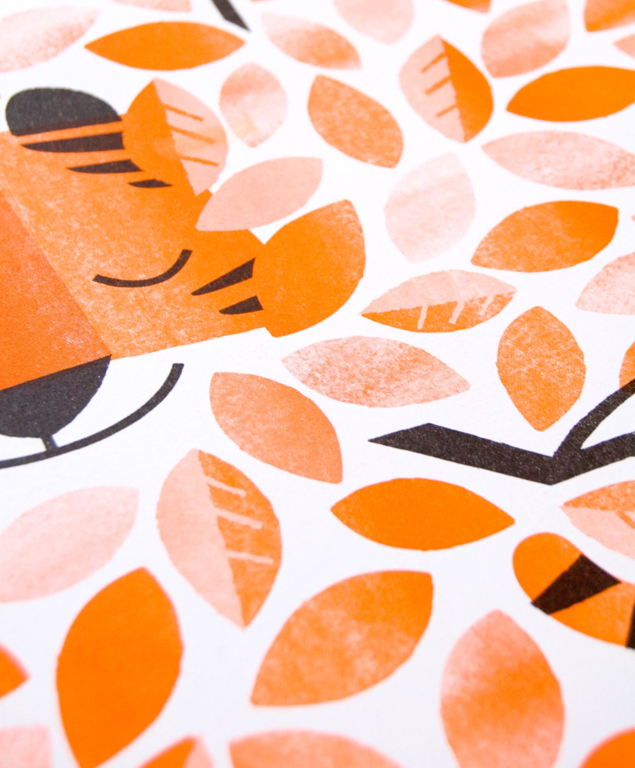 Hidden Tiger - A3 RISO print by Peski Studio