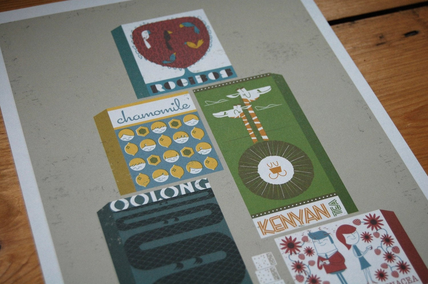 Tea Stack Too - A4 Lithographic Print