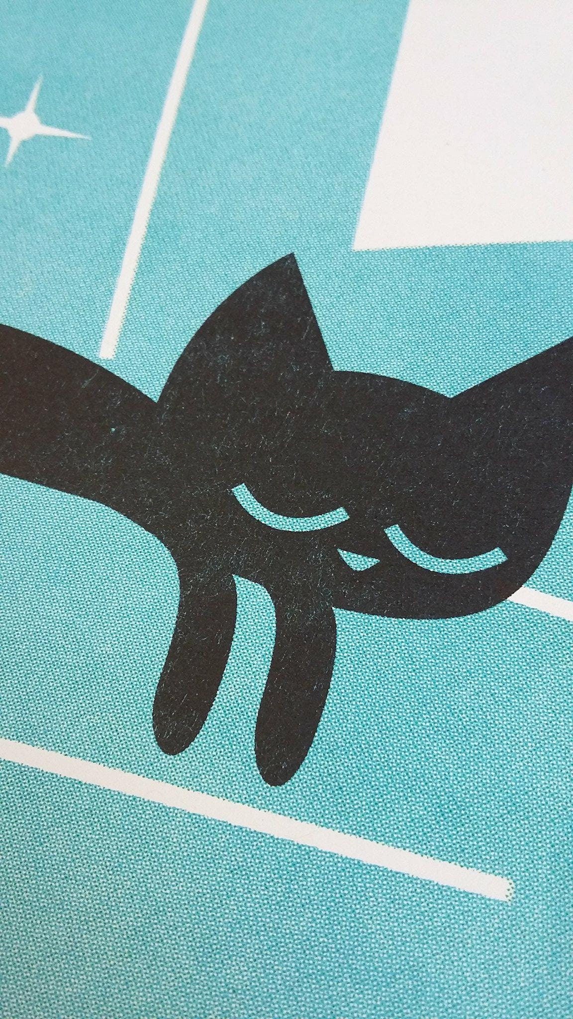 Cat Nap Arm Chair in Green - A3 RISO print by Peski Studio