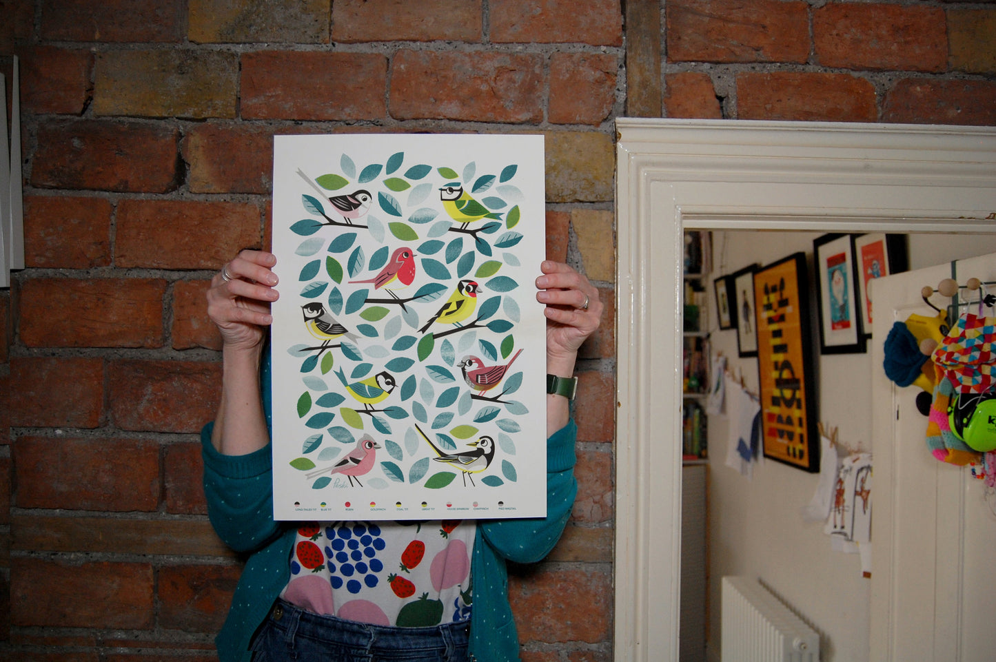 Garden Birds - A3 RISO print by Peski Studio