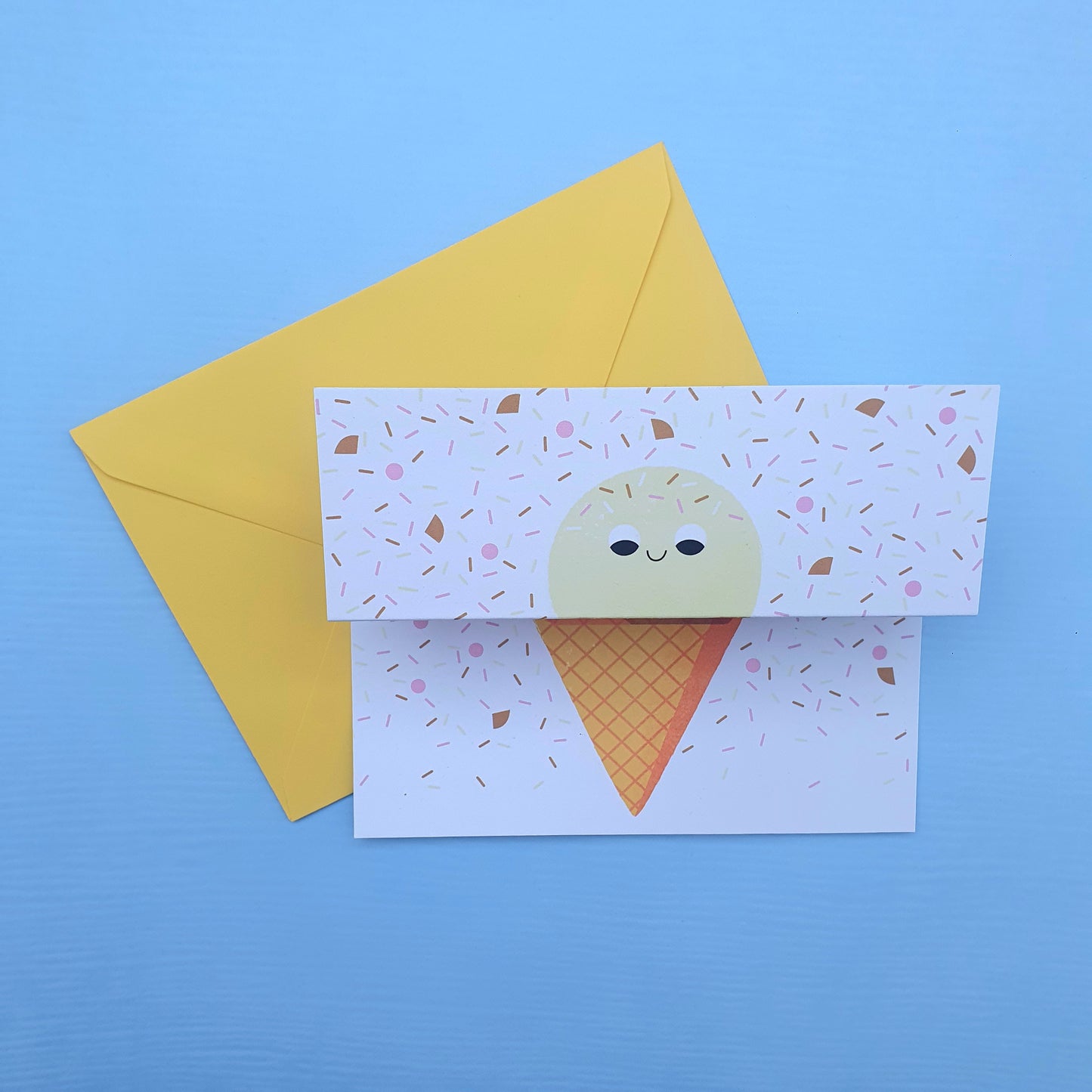 Icecream Please! - A Foldy Greetings Card - by Peski Studio