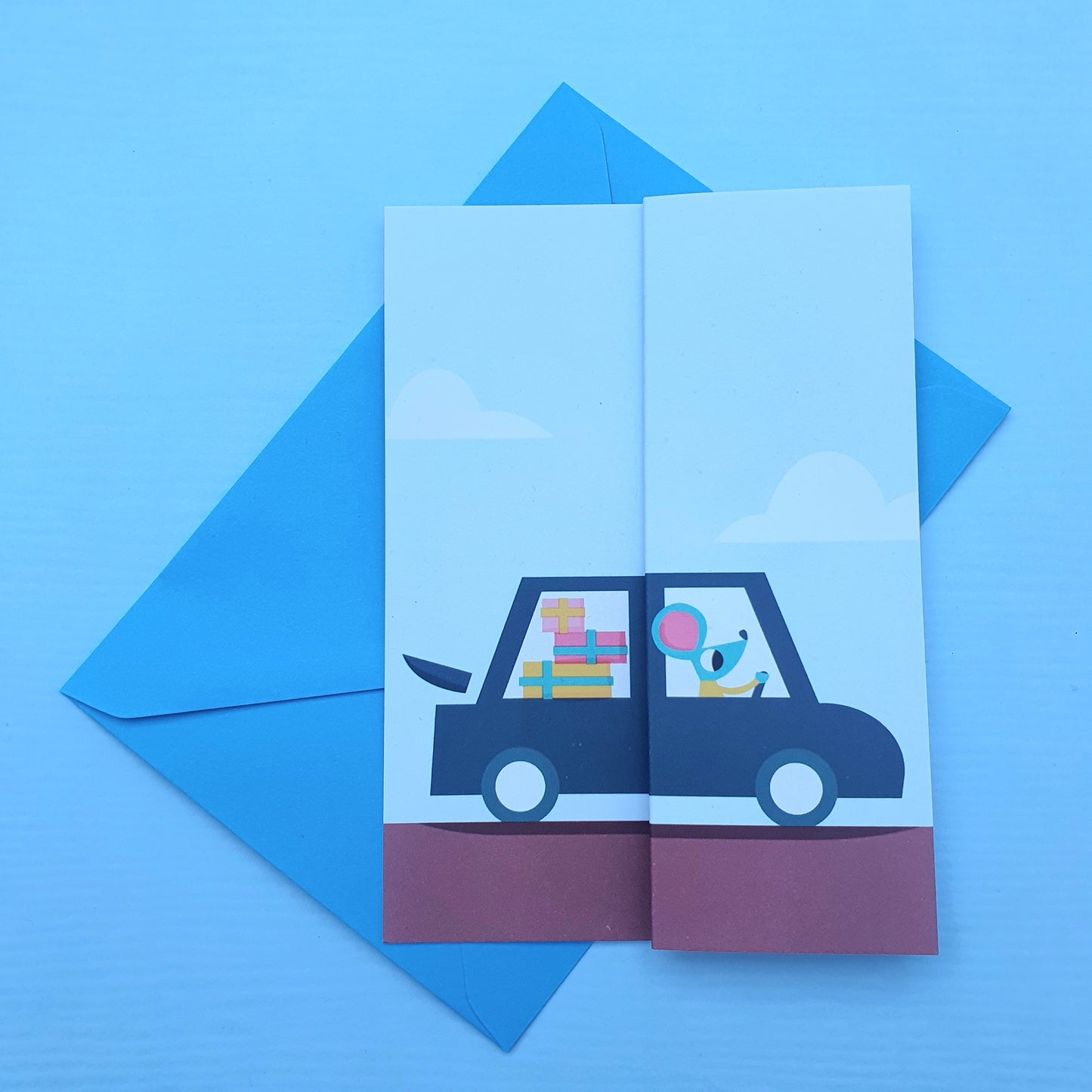 Pool Party - A Foldy Greetings Card - by Peski Studio